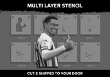 Sunderland Player Multi Layer Stencil