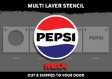 Pepsi Max Logo Multi Layer Stencil