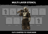 Bounty Hunter Multi Layer Stencil