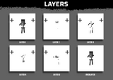 Minecraft Skeleton Stencil Files - Digital Download