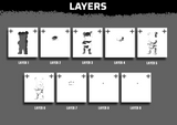 Street Bear Multi Layer Stencil