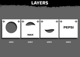 Pepsi Max Logo Multi Layer Stencil