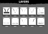 Cricket Bats Stencil Files - Digital Download