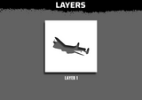 Plane Aircraft Silhouette Stencil Files - Digital Download