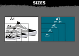 Shoe Multi Layer Stencil