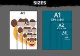 Cowboy Hat Emoji Multi Layer Stencil