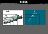 Formula E Car Multi Layer Stencil