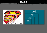 Superman Logo Multi Layer Stencil
