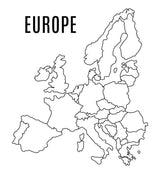 Bespoke Stencil For Sara - til the end and Europe
