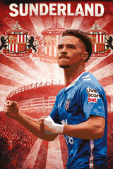Bespoke Stencil For Sara - Sunderland player, logo and text