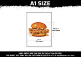 Popeyes Sandwich Multi Layer Stencil