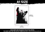 Wolf Head Multi Layer Stencil
