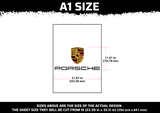 Porsche Logo Multi Layer Stencil