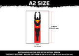 Superman Multi Layer Stencil