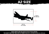 Plane Aircraft Silhouette Multi Layer Stencil