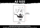 Musical Lamp Multi Layer Stencil