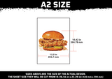 Popeyes Sandwich Multi Layer Stencil