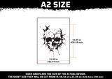 Skull 2 Multi Layer Stencil