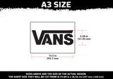 Shoe Logo Multi Layer Stencil