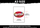 Skittles Logo Multi Layer Stencil