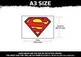 Superman Logo Multi Layer Stencil