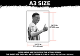 Sunderland Player Multi Layer Stencil