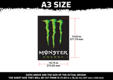 Monster Energy Logo Multi Layer Stencil
