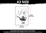 Musical Lamp Multi Layer Stencil