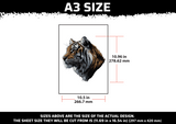 Tiger Head Multi Layer Stencil