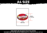 Skittles Logo Multi Layer Stencil