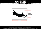 Plane Aircraft Silhouette Multi Layer Stencil