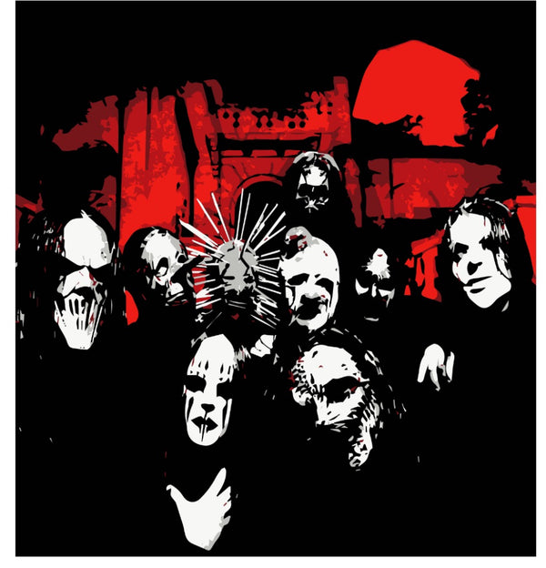 Bespoke Stencil For Kurt - Slipknot - 40cm x 40cm