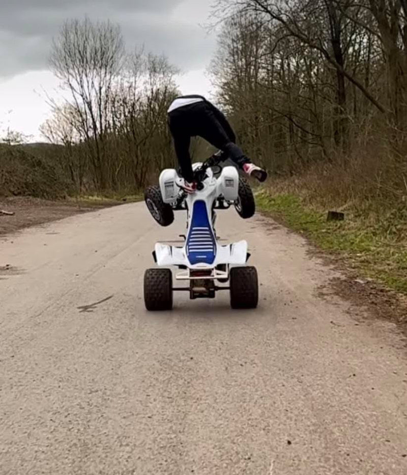 Bespoke Painting For Kirsty - 40x40 - Quad Biker Portrait