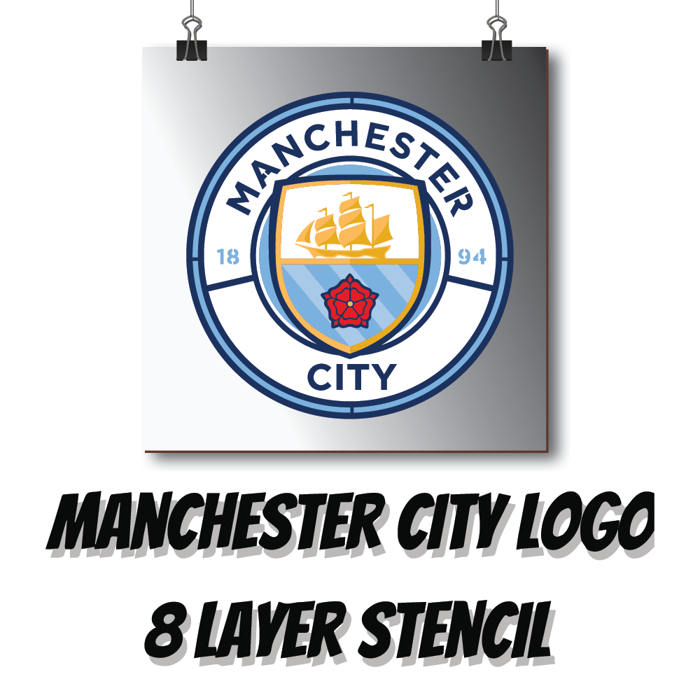 Manchester City Logo Multi Layer Stencil Or Digital Download ...