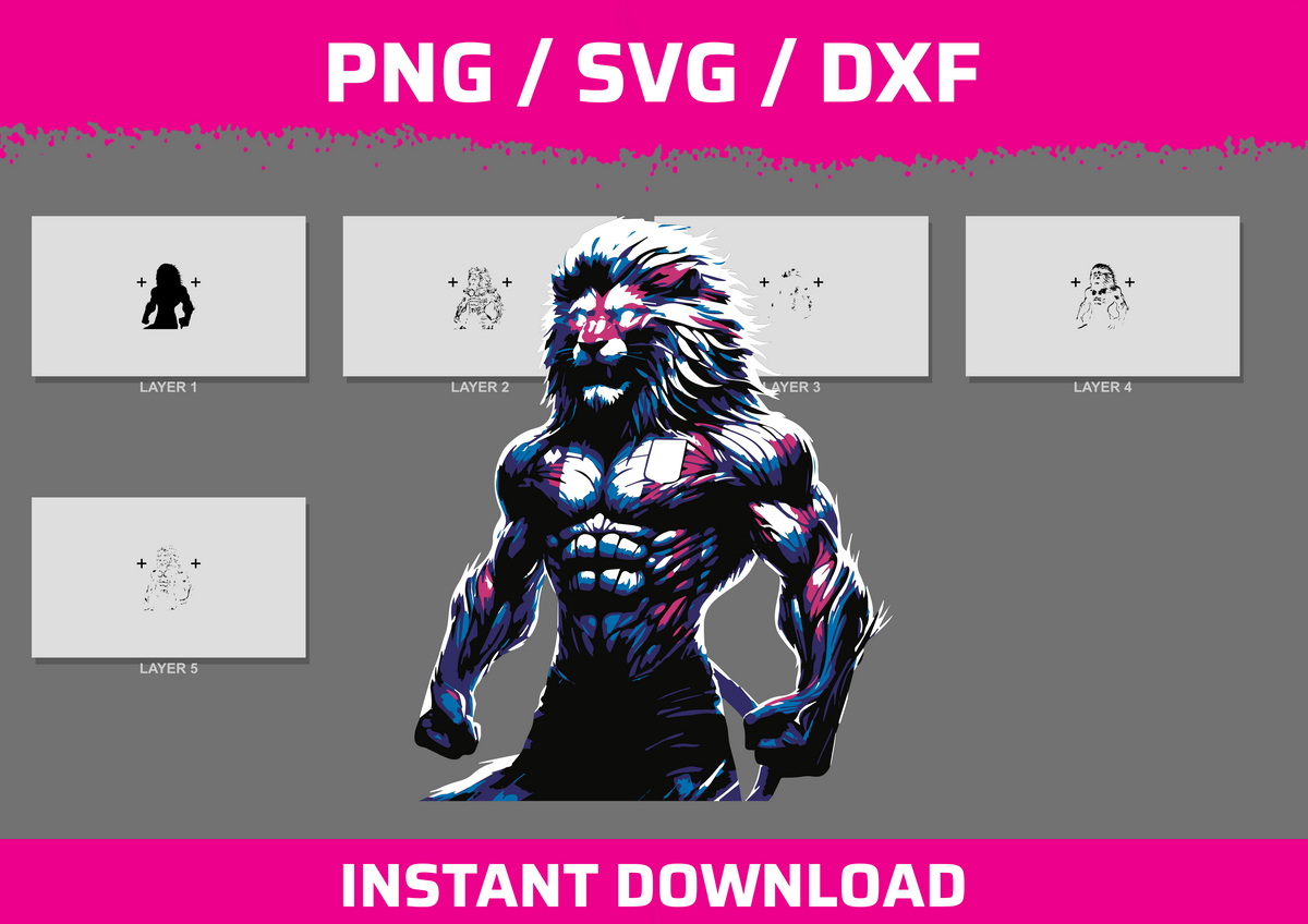 Aston Villa Lion instant download PNG SVG DXF