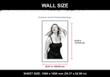 Beautiful Woman Portrait stencil - Wall Size