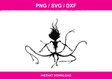 Bloodborne Silhouette instant download PNG SVG DXF