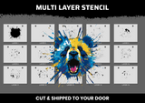 Blue and Gold Panda 1