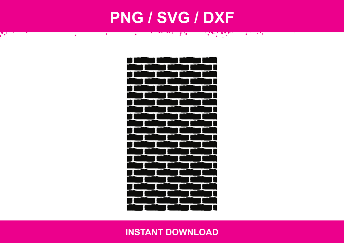 Brick Pattern instant download PNG SVG DXF