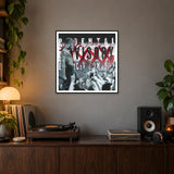 Broken Heart - xxx Tentacion — 50 × 50 cm framed print in a room.