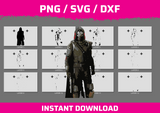 Destiny Cayde-6 Front Pose instant download PNG SVG DXF