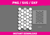 Honeycomb Pattern Stencil Files - Digital Download