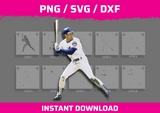 Ryne Sandburg Stencil Files - Digital Download