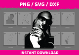 Snoop Dogg Stencil Files - Digital Download