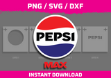 Pepsi Max Logo Stencil Files - Digital Download