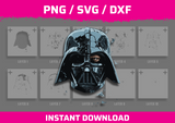 Darth Vader Stencil Files - Digital Download