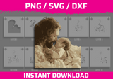Jesus and Baby Stencil Files - Digital Download