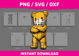 Street Bear Stencil Files - Digital Download
