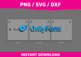 Only Fans Logo Stencil Files - Digital Download