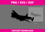 Plane Aircraft Silhouette Stencil Files - Digital Download